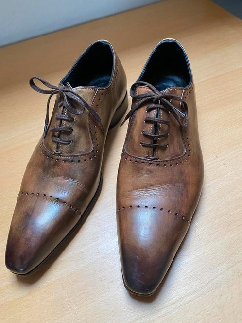 Gerard Sene 1944 Franse schoenen 8,5 42 42,5 cognac kalfs, Kleding | Heren, Schoenen, Zo goed als nieuw, Loafers, Bruin, Verzenden