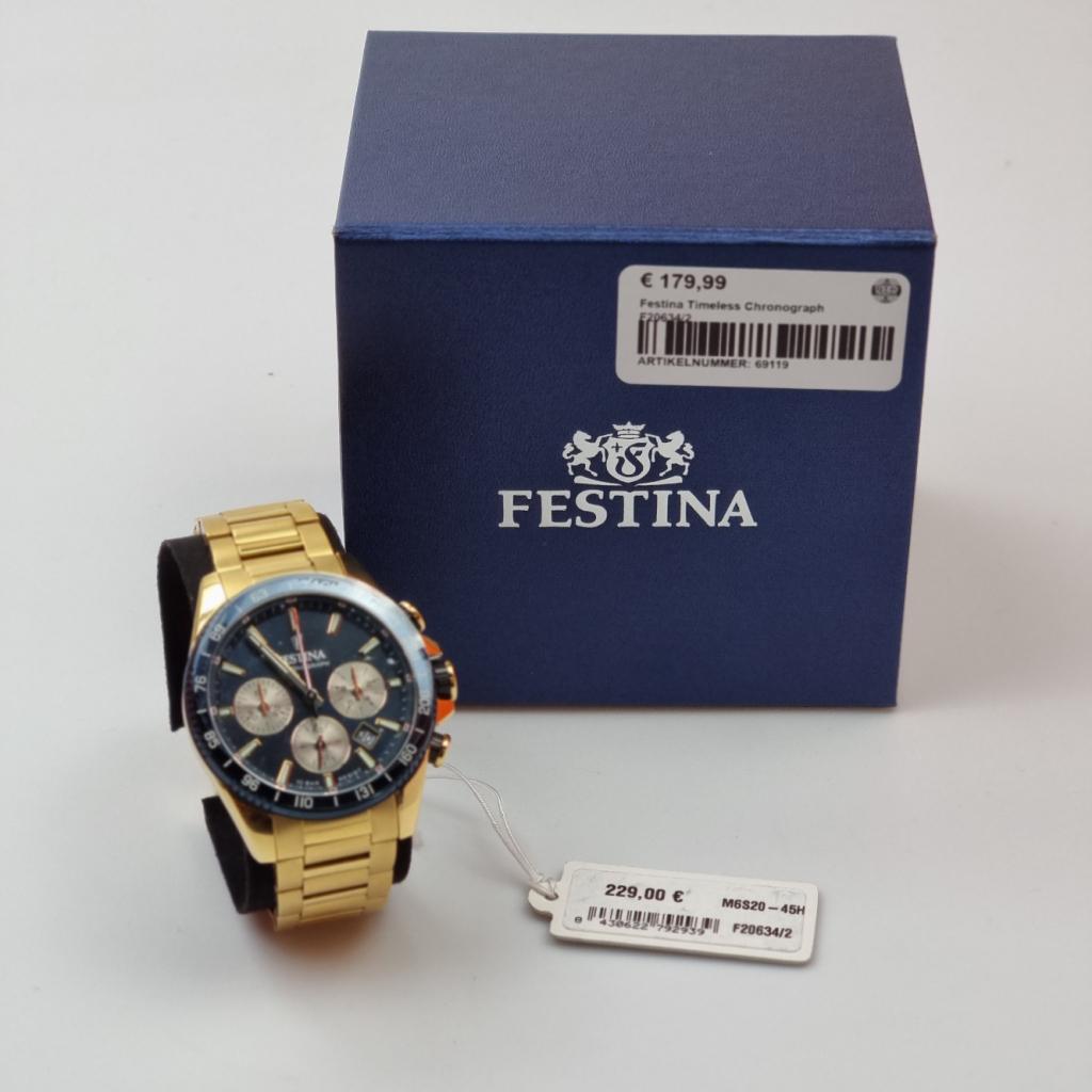 Festina Timeless Chronograph F20634/2 | Nieuw in doos, Sieraden, Tassen en Uiterlijk, Horloges | Heren, Festina, Nieuw, Support@festina.com