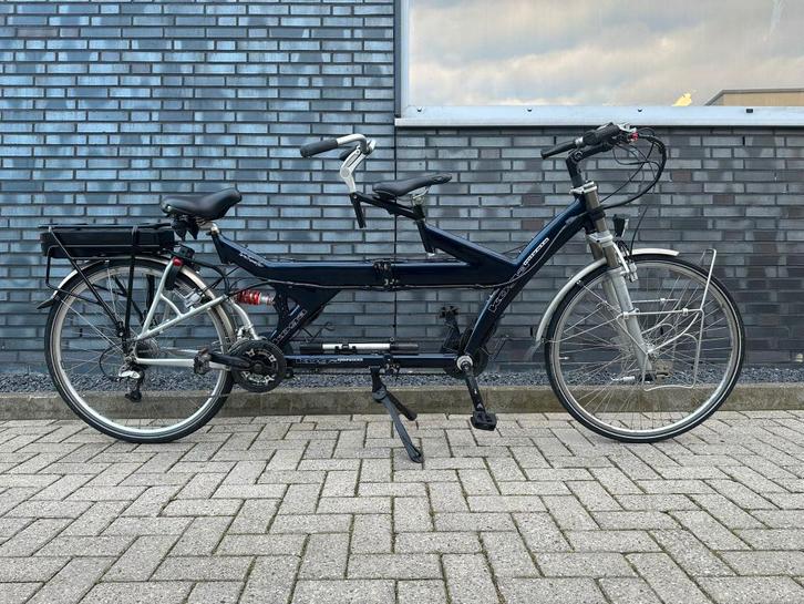 Elektrische Koga Miyata TwinTraveller Tandem Vouwbaar, Fietsen en Brommers, Fietsen | Tandems, Gebruikt, Meer dan 20 versnellingen