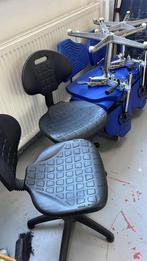 Werkplaats stoelen, Blauw, Twee, Ophalen of Verzenden, Zo goed als nieuw
