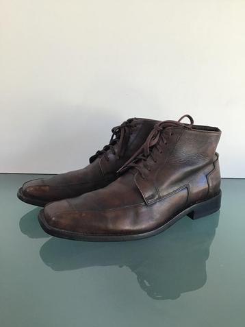 GRATIS VERZENDEN | VAN LIER casual leren bruine booties 42 beschikbaar voor biedingen