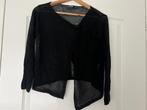 Page One open gebreid kort zwart vestje nieuw, maat XS, Kleding | Dames, Truien en Vesten, Zwart, Nieuw, Ophalen of Verzenden