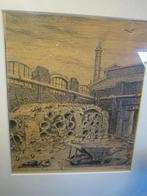 Byz Pent.Laatste dagen Koolgasstokerij Rott. Feijenoord, Antiek en Kunst, Ophalen of Verzenden