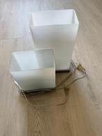 2 rechthoekige lampen, Ophalen, Zo goed als nieuw, Glas, Minder dan 50 cm