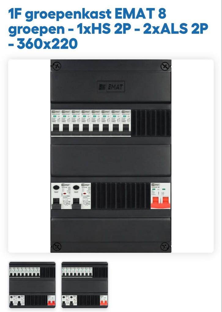 Groepenkast Vervangen, Doe-het-zelf en Verbouw, Elektra en Kabels, Nieuw, Overige typen, Ophalen of Verzenden