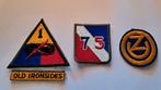 Set US Patches WWII - 1, Embleem of Badge, Amerika, Ophalen of Verzenden, Landmacht