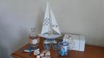Decoratiemateriaal thema "strand" + veel schelpen, Huis en Inrichting, Woonaccessoires | Overige, Ophalen of Verzenden, Zo goed als nieuw