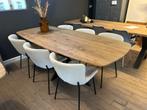 Nieuwe Deens ovale teak eettafel 220x100cm, Ophalen, Nieuw, Vijf personen of meer, 200 cm of meer