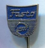 SW FASTO blauw op zilverkleurig geisers speldje ( M_021 ), Verzenden, Nieuw, Merk, Speldje of Pin