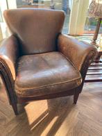 Twee Muylaert schapenleren fauteuils - vintage charme, Huis en Inrichting, Ophalen, Gebruikt, Leer