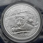 2024 Cambodia - Lost Tigers - 1 oz silver BU, Ophalen of Verzenden, Zuidoost-Azië, Zilver