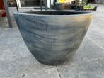 Twee antraciet plantenbakken binnen, Tuin en Terras, Kunststof, Minder dan 30 cm, Minder dan 60 cm, Ophalen of Verzenden