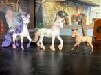 Schleich eenhoorn, veulen en fanatasie paard met vleugels, Verzamelen, Beelden en Beeldjes, Ophalen of Verzenden, Gebruikt, Dier