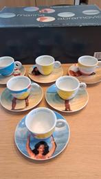 zes illy espresso cups Marina Abramovic 2002, Ophalen, Nieuw, Porselein, Kop en/of schotel