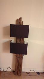 Wandlamp hele oude stam, bijzonder, Ophalen, Gebruikt, Hout