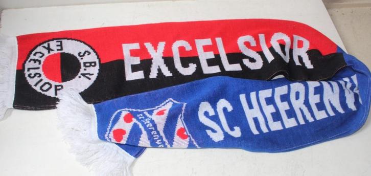 sc Heerenveen - excelsior sjaal, Verzamelen, Sportartikelen en Voetbal, Zo goed als nieuw, Vaantje of Sjaal, Overige binnenlandse clubs