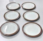 6X antiek servies Schotel schotels Denby zandsteen 16cm, Ophalen of Verzenden