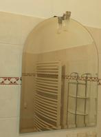 Facetspiegel Half Rond met Halogeenlamp, Huis en Inrichting, Woonaccessoires | Spiegels, Ophalen of Verzenden