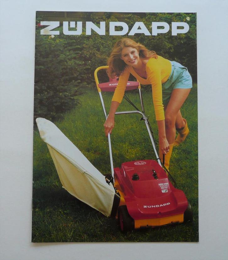 Zündapp Folder Grasmaaiers "Benzine en Elektr.kabel, Boeken, Catalogussen en Folders, Zo goed als nieuw, Folder, Verzenden