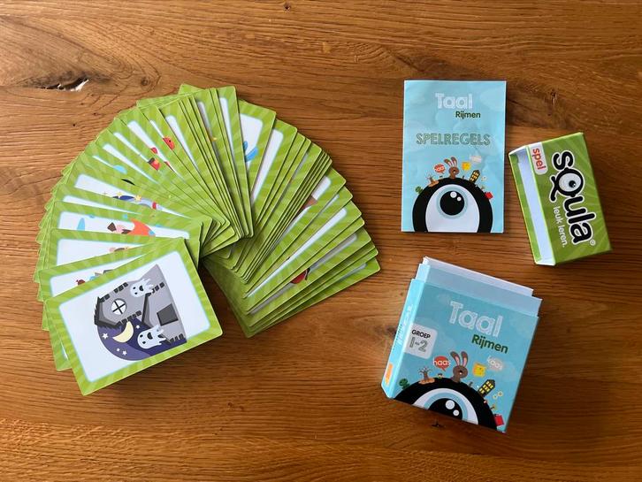 Squla Taal Rijmen Spel Gr. 1-2 - Zo Goed Als Nieuw!, Kinderen en Baby's, Speelgoed | Educatief en Creatief, Zo goed als nieuw