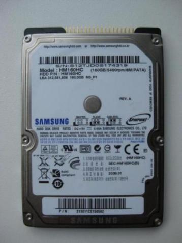 Nieuwe Samsung 160GB 2,5" IDE laptop harddisk beschikbaar voor biedingen