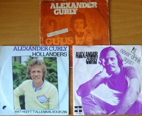 Alexander Curly  --  3 singles samen voor  € 4,50, Cd's en Dvd's, Vinyl Singles, Pop, Ophalen of Verzenden