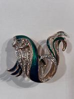 Attwood & Sawyer Vergulde Broche 22 karaat, Sieraden, Tassen en Uiterlijk, Met kristal, 4 tot 7 cm, Ophalen of Verzenden, Zo goed als nieuw