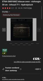 ETNA OM916MZ Inbouw Oven - 59cm - 77L, 45 tot 60 cm, Oven, Hete lucht, 60 cm of meer