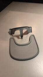 Stokke Tripp Trapp Tray eetblad Storm Grey + zit houder, Ophalen of Verzenden, Zo goed als nieuw, Meegroeistoel