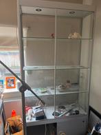 Vitrinekast met verlichting, Huis en Inrichting, Kasten | Vitrinekasten, Ophalen, Gebruikt, 50 tot 100 cm, Glas