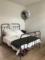 Antiek Frans Bed - Makkelijk te (de)monteren, Ophalen, Gebruikt, Zwart, Tweepersoons