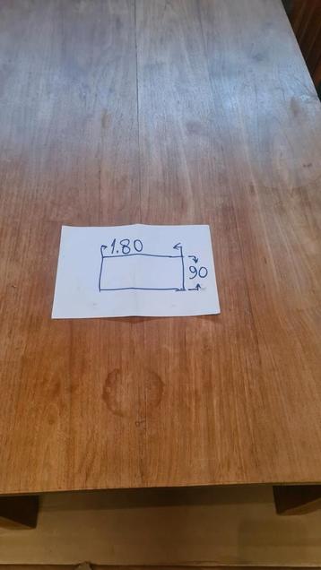 Houten eettafel met 6 stoelen teakhout  beschikbaar voor biedingen