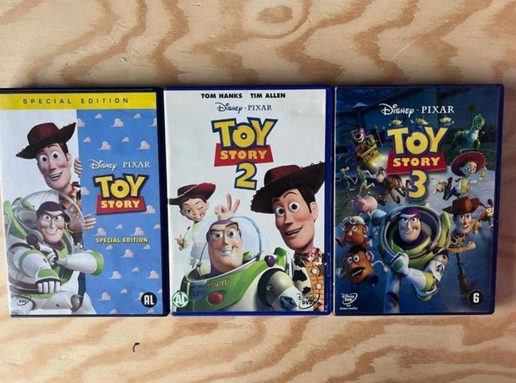 Toy Story 1+2+3, Cd's en Dvd's, Dvd's | Tekenfilms en Animatie, Zo goed als nieuw, Amerikaans, Alle leeftijden, Ophalen of Verzenden