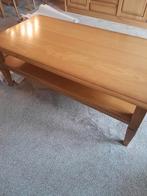 Blank eiken salontafel met plank, Ophalen, Gebruikt