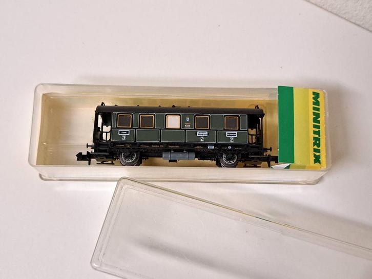 Minitrix rijtuig, art. 13316, Hobby en Vrije tijd, Modeltreinen | N-Spoor, Zo goed als nieuw, Wagon, Gelijkstroom, Trix, Ophalen of Verzenden