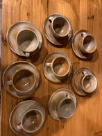 Servies van 8 koffiekopjes (Grès du marais), Huis en Inrichting, Keuken | Servies, Ophalen, Zo goed als nieuw, Overige stijlen