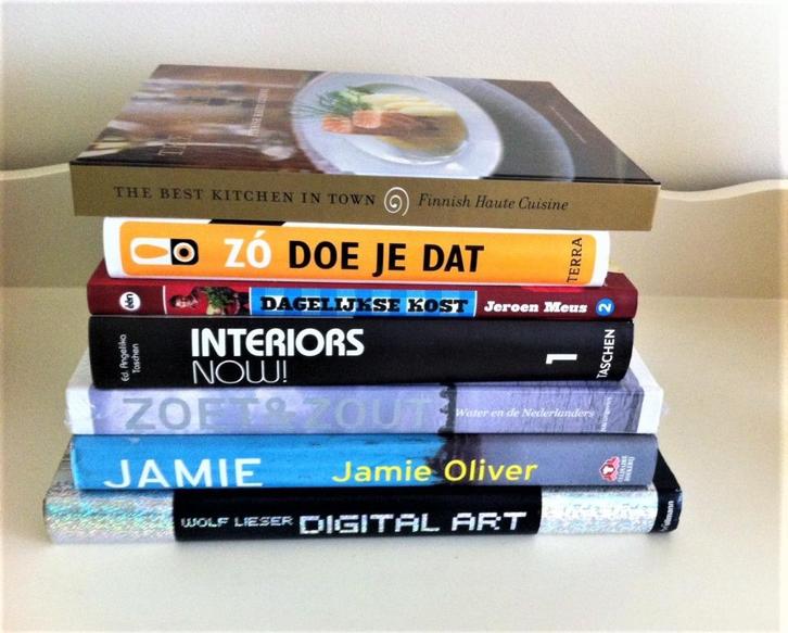 kookboeken en meer, Boeken, Kookboeken, Zo goed als nieuw, Voorgerechten en Soepen, Hoofdgerechten, Tapas, Hapjes en Dim Sum, Taart, Gebak en Desserts