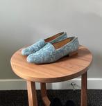 ZGAN: Di Lauro licht blauwe leren moccasin/instapper; mt. 40, Blauw, Instappers, Ophalen of Verzenden, Zo goed als nieuw
