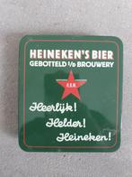 heineken blik compleet met de originele bier viltjes, Verzamelen, Biermerken, Nieuw, Viltje(s), Heineken, Ophalen of Verzenden