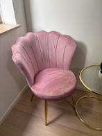 Luxe roze stoel + bijzettafel | Zo Goed als NIEUW, Ophalen, Zo goed als nieuw