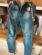 Dames boyfriend jeans met bretels, Daysie, Blauw, Ophalen of Verzenden, Zo goed als nieuw