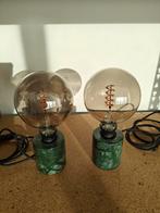Groene Karwei steen Tafellampen met Grote Lampen, Ophalen, Zo goed als nieuw, Overige materialen, Minder dan 100 cm