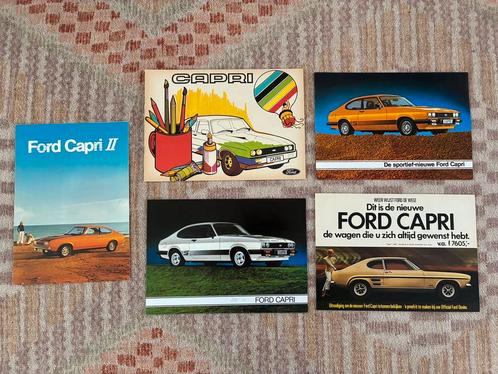 Ford Capri brochures - 5 stuks, Boeken, Auto's | Folders en Tijdschriften, Gelezen, Ford, Verzenden