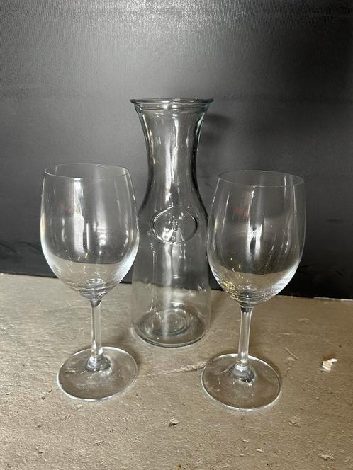 Wijnglazen set met karaf - Nieuw, Huis en Inrichting, Woonaccessoires | Vazen, Nieuw, Overige kleuren, Minder dan 50 cm, Glas