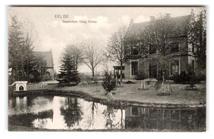Eelde, Sanatorium Hoog Hullen, Verzamelen, Ansichtkaarten | Nederland, Gelopen, Drenthe, Voor 1920, Verzenden