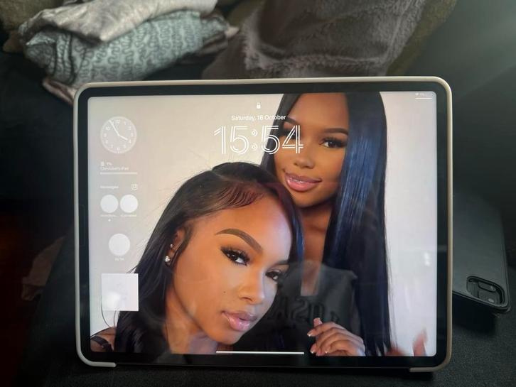 iPad Pro 12.9" 2021 128GB Wi-Fi + Toetsenbord & Hoes - ZGAN!, Computers en Software, Apple iPads, Zo goed als nieuw, Apple iPad Pro