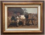 Willem George Frederik Jansen (1871-1949) - Boerenkar, Antiek en Kunst, Ophalen of Verzenden