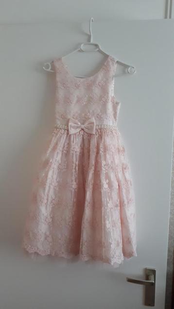 Zeer mooie roze prinsessenjurk, feestjurk, communiejurk beschikbaar voor biedingen