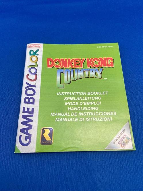 Donkey Kong Country boekje voor Game Boy Color, Spelcomputers en Games, Games | Nintendo Game Boy, Zo goed als nieuw, Avontuur en Actie