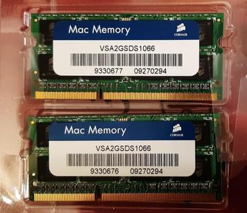 Corsair Sodimm kwaliteitsgeheugen voor MAC 2x2Gb beschikbaar voor biedingen